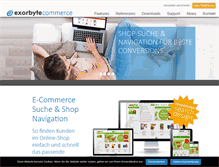 Tablet Screenshot of exorbyte-commerce.de